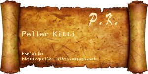 Peller Kitti névjegykártya
