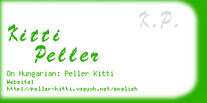 kitti peller business card